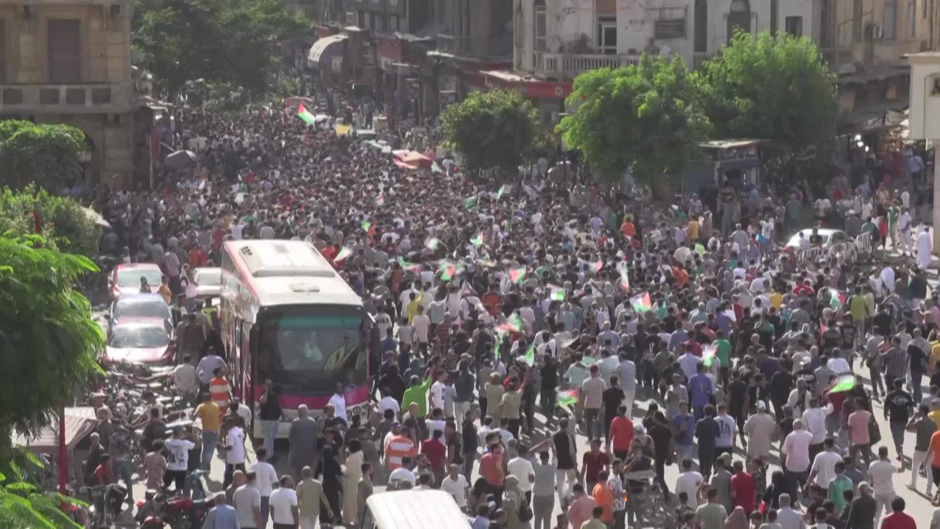 تظاهرات في القاهرة دعما لفلسطين - طوفان الأقصى